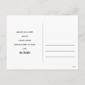 メリーモダンクリスマス&新年の写真カード シーズンポストカード (裏面)