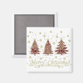 メリーモダンスの松の木の装飾 マグネット (正面/裏面)