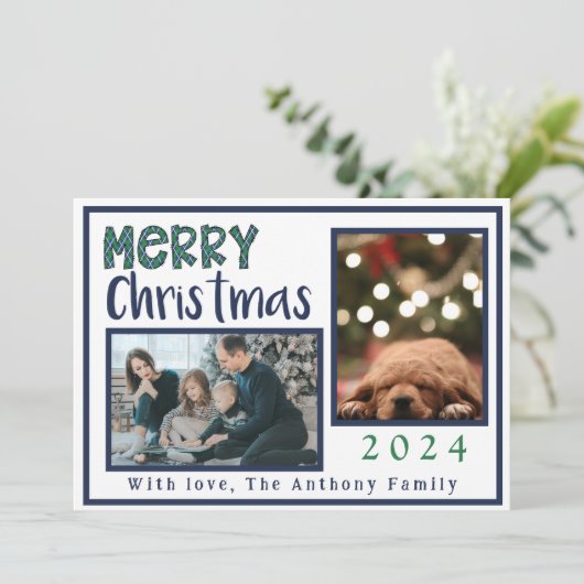 メリーモダンスアーガイルクリスブルー緑3枚 シーズンカード (スタンド正面)