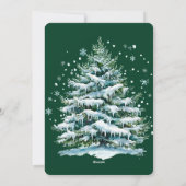 メリーモダンスエレガントクリススクリプトSnow Fir シーズンカード (裏面)