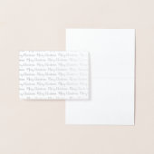 メリーモダンスエレガント・クリスマス書道銀 箔カード (ディスプレー)