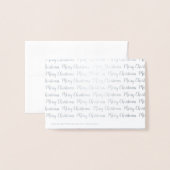 メリーモダンスエレガント・クリスマス書道銀 箔カード (裏面封筒付き)