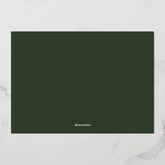 メリーモダンスクリスシンプルト写真一家族 箔シーズンカード (裏面)