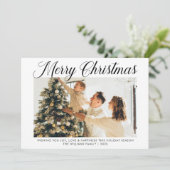 メリーモダンスクリスシンプルト写真家族 シーズンカード (スタンド正面)