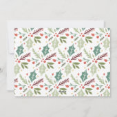 メリーモダンスクリスマスベリーの葉2枚の写真 シーズンカード (裏面)