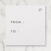 メリーモダンスクリスマ実在金ゴールド箔 フェイバータグ (裏面)