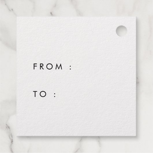 メリーモダンスクリスマ実在金ゴールド箔 フェイバータグ (裏面)