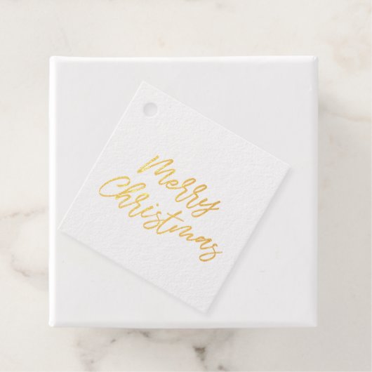 メリーモダンスクリスマ実在金ゴールド箔 フェイバータグ (箱)