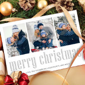 メリーモダンスシンプルクリスマスMistletoe 3写真 シーズンカード
