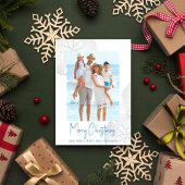 メリーモダンスシンプルクリスムブルーサンドドル シーズンカード