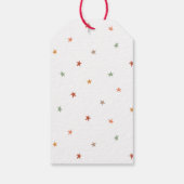 メリーモダンスミニマルクリスマス台本さび赤 ギフトタグ (裏面)