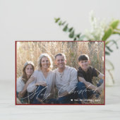 メリーモダンミニマルクリスマスの台本3枚の写真 シーズンカード (スタンド正面)