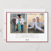 メリーモダンミニマルクリスマスの台本3枚の写真 シーズンカード (裏面)