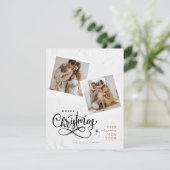 メリーモダンミニマルクリスマスフォトカード シーズンカード (スタンド正面)