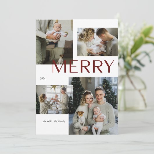 メリーモダン数々の写真植物水彩色 シーズンカード (スタンド正面)