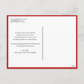 メリーモダン書写真 シーズンポストカード (裏面)