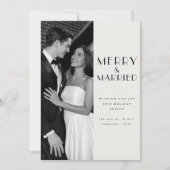 メリーモダン結婚したPhoto Christmas シーズンカード (正面)