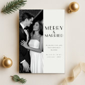 メリーモダン結婚したPhoto Christmas シーズンカード