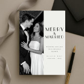 メリーモダン結婚したPhoto Christmas シーズンカード