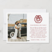 メリーモダン結婚したPhoto Christmas シーズンカード (裏面)