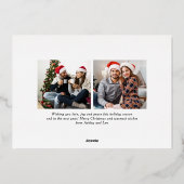 メリーモダン金ゴールド文字黒写真 箔シーズンカード (裏面)