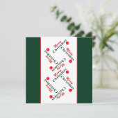 メリーモダン・クリスマスつるオーナメント・フラット・カード (スタンド正面)