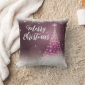 メリーモダン・クリスマス・スノーフレーク・ツリースクリプト クッション (ブランケット)