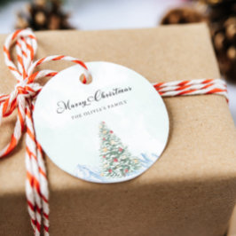 メリーモダン・クリスマス・パイン ラウンドシール