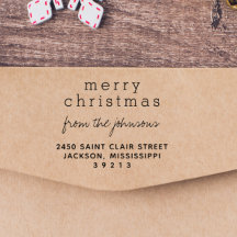 メリーモダン・クリスマス・ファミリー・ネーム・グリーティング