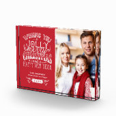 メリーモダン・クリ賛美スマスの家族の子どもたちの写真 フォトブロック (右)