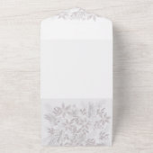 メリーモダンChristmas Flower Photo オールインワン招待状 (外側)