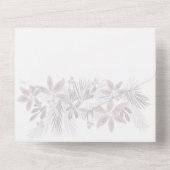 メリーモダンChristmas Flower Photo オールインワン招待状 (裏面)