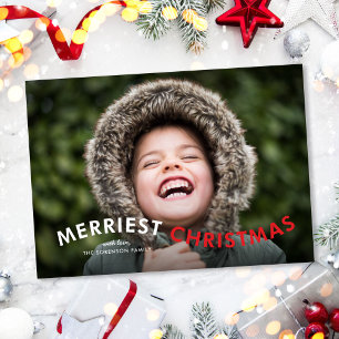 メリーモダンChristmas Type写真 シーズンカード