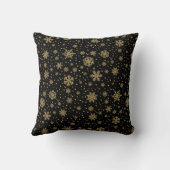 メリーモノグラムのクリスマス黄金の雪 クッション (裏面)