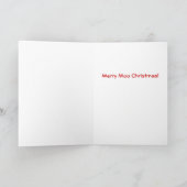 メリーモークリスマス牛サンタカスタムハット シーズンカード (内部)