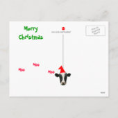 メリーモーモーモークリスマス牛はがき シーズンポストカード (裏面)