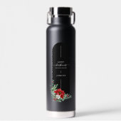 メリーユニーククリスマスフローラミニマカスタムリスト ウォーターボトル (正面)
