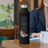 メリーユニーククリスマスフローラミニマカスタムリスト ウォーターボトル