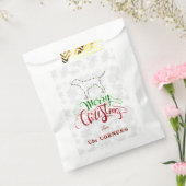 メリーユニーククリスマス電球ドッグモノグラム フェイバーバッグ (封をした状態)