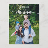 メリーユニークChristmas Photo Holiday Greeting ポストカード (正面)