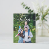 メリーユニークChristmas Photo Holiday Greeting ポストカード (スタンド正面)