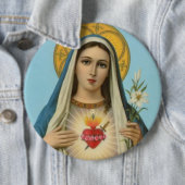 メリーユリ、バラ及び剣の完全なハート 缶バッジ (インサイチュ)