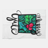 メリーユール（キリスト降誕祭） キッチンタオル (横)