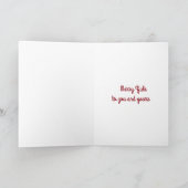 メリーユール(キリスト降誕祭)グリーティングカード シーズンカード (内部)