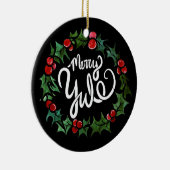 メリーユール（キリスト降誕祭）異教のホリデーウィッカ信者賛美ユール（キリスト降誕祭） セラミックオーナメント (右)