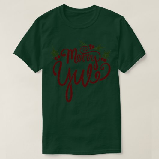 メリーユール（キリスト降誕祭） Tシャツ (デザイン正面)
