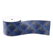 メリーヨセフベビーのイエス・キリストの宗教クリスマスの青 グログランリボン (リール)