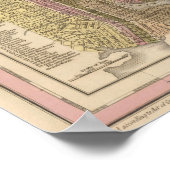 メリーランドとデラウェアの新しい地図 ポスター (角)