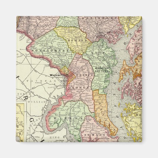 メリーランドとデラウェア マグネット (正面)