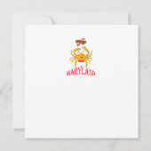 メリーランドのカニ カード (裏面)